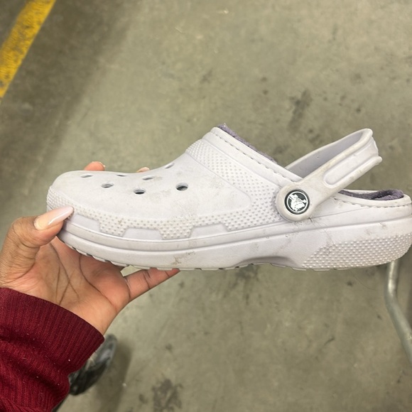 Crocs Clog, Purple US 9Juniors Fleece Lined - Picture 2 of 7